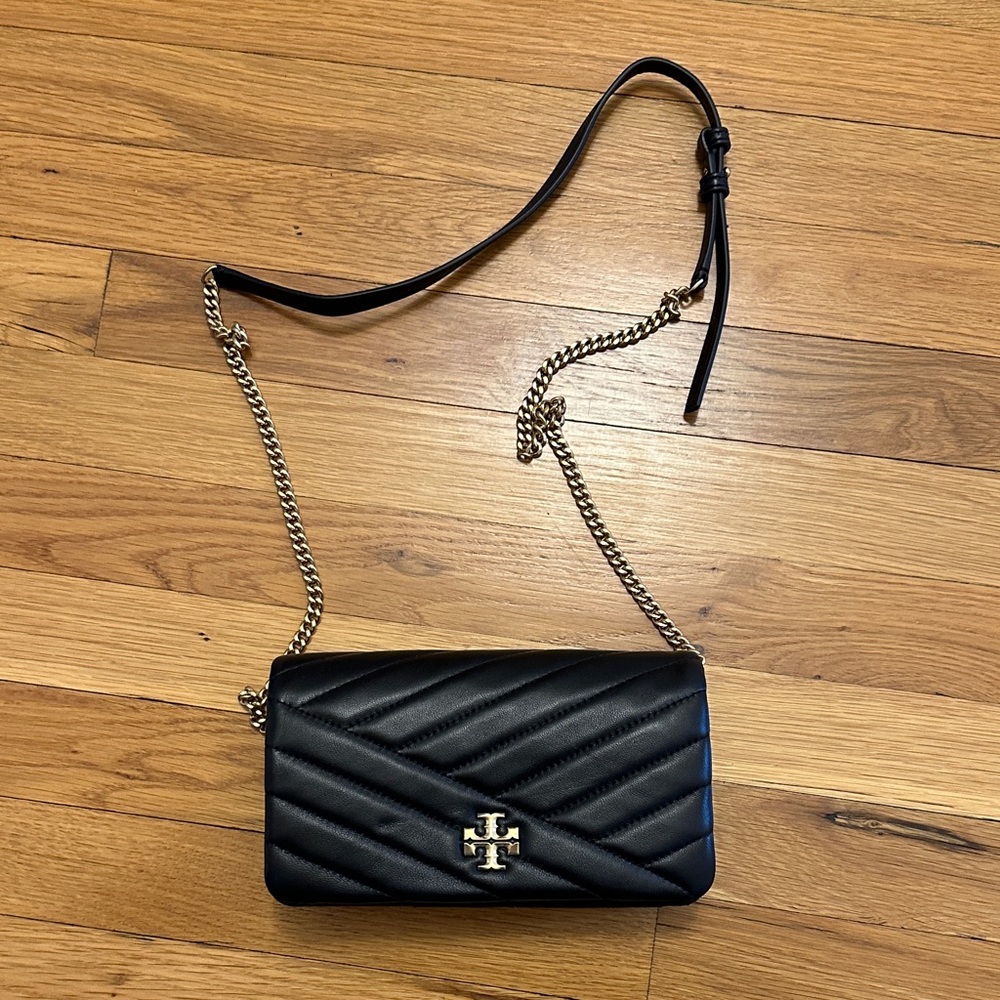 Tory Burch Black Quilted Crossbody Bag